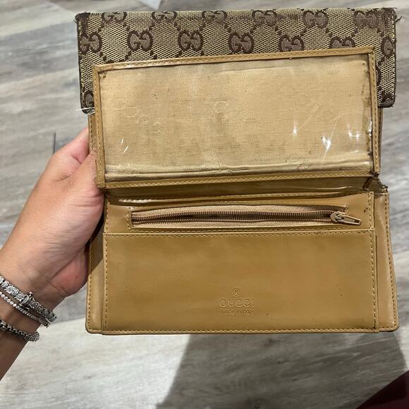 Gucci Vintage Monogram Brown Long Wallet - Picture 4 of 13